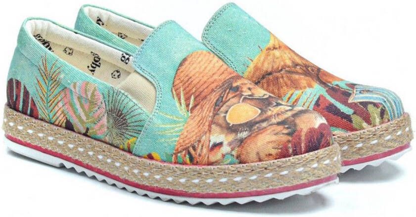 GOBY Summer Spirit Dames Ballerina's Instappers Handmade Vegan