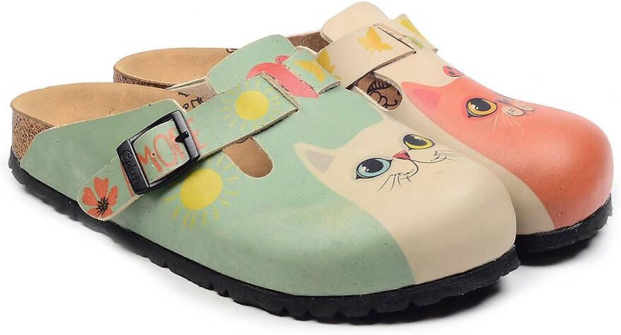GOBY Sunny Paws Dames Clogs Muilen Vegan Handmade