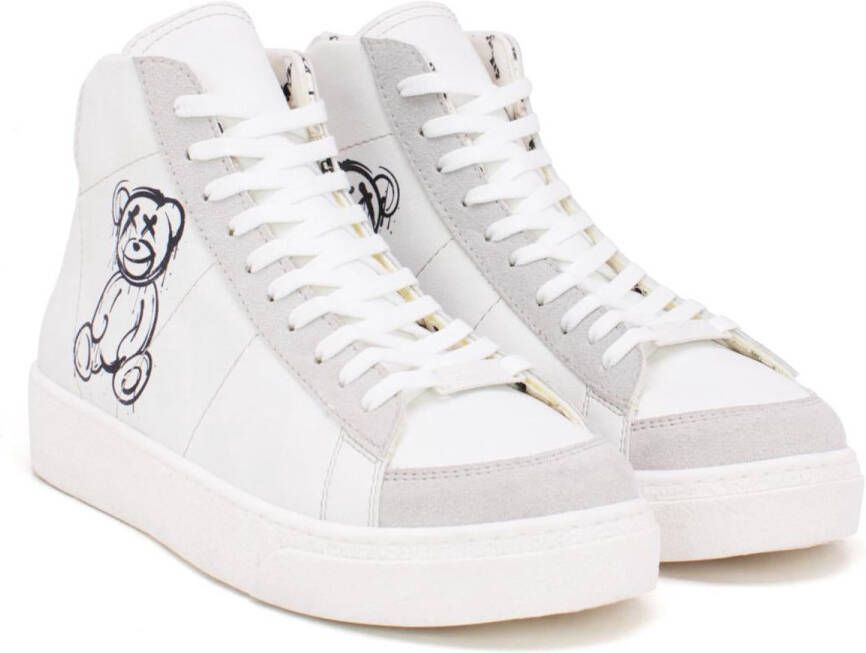 GOBY Teddy Art Sneakers Vegan Leer Handmade Teddybeer Design