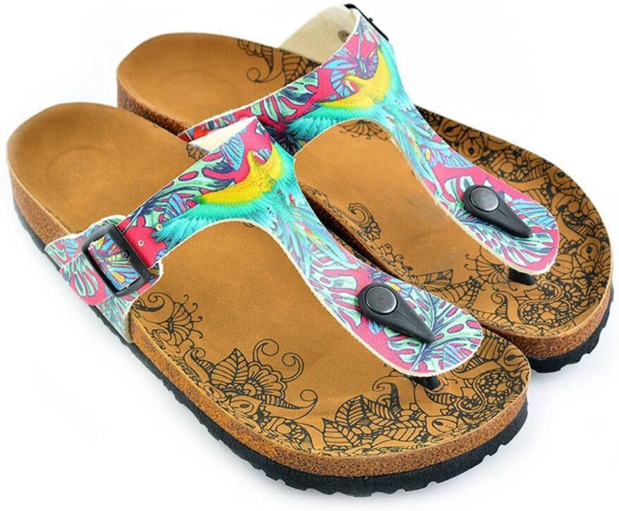 GOBY Tropical Breeze Dames Sandalen Vegan Leer Handgemaakt