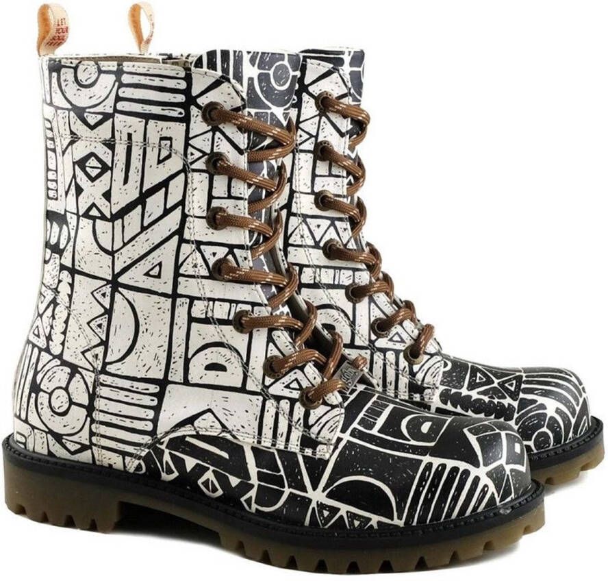 GOBY Urban Maze Laarzen Handmade Vegan Leer Dames