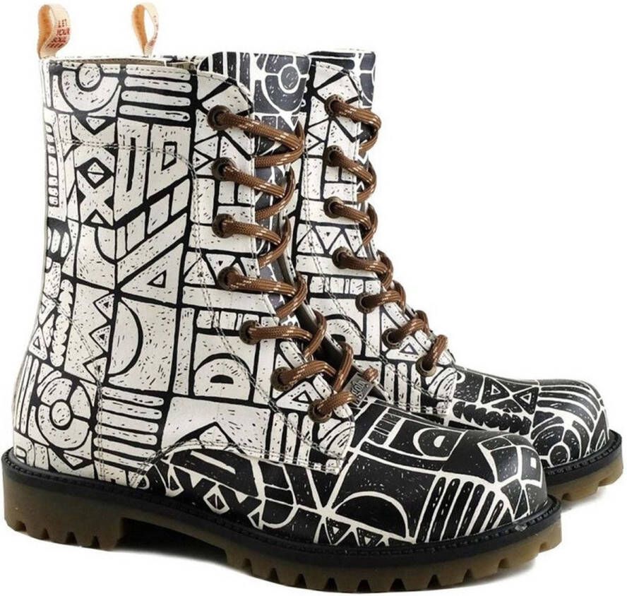 GOBY Urban Maze Laarzen Handmade Vegan Leer Dames