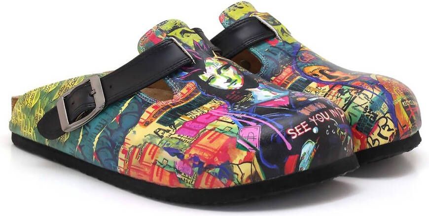GOBY Urban Pop Dames Clogs Vegan Handmade