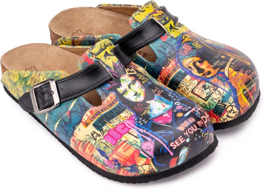 GOBY Urban Pop Dames Clogs Vegan Handmade