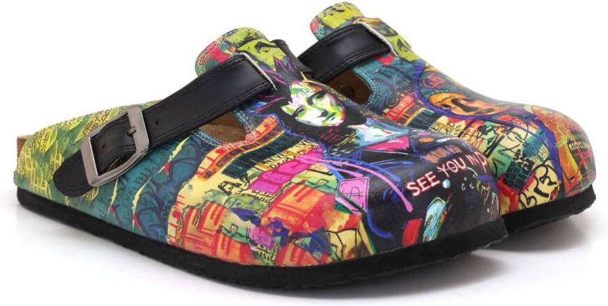 GOBY Urban Pop Dames Clogs Vegan Handmade