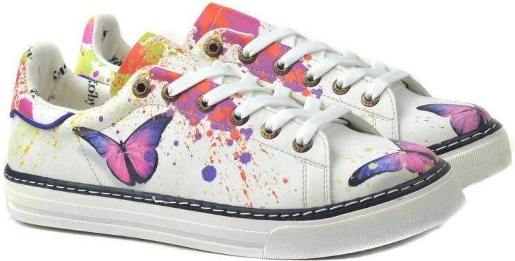 GOBY Vlinder Verf Sneakers Schoenen Hoge kwaliteit Handmade