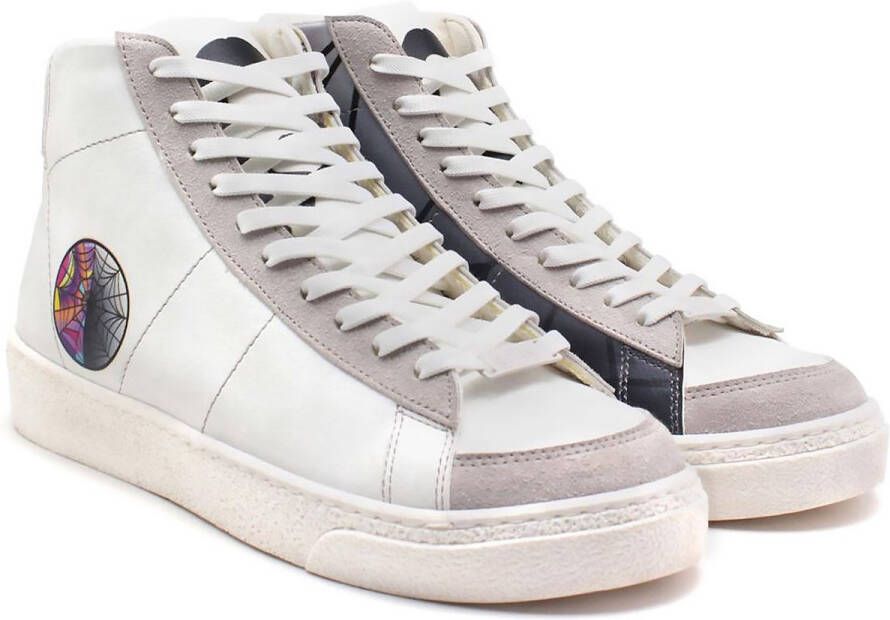 GOBY Web of Colors Sneakers Vegan Leer Handgemaakt Spiderweb Design