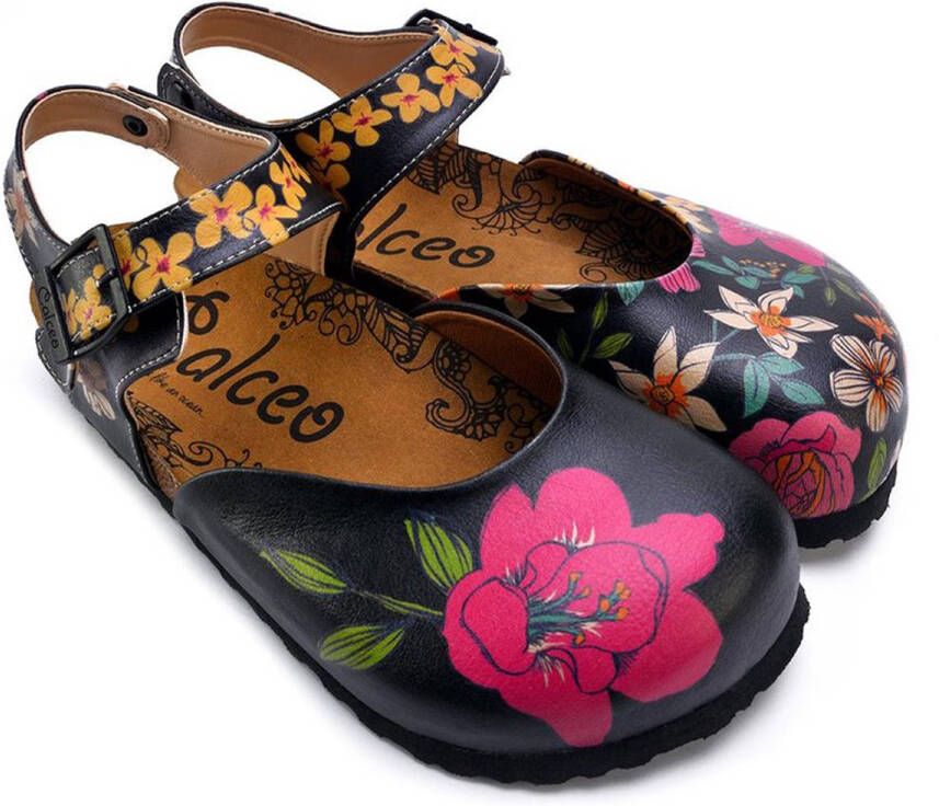 GOBY Clogs met Pink Lilly's Design Handgemaakt Hoge Kwaliteit - Foto 1