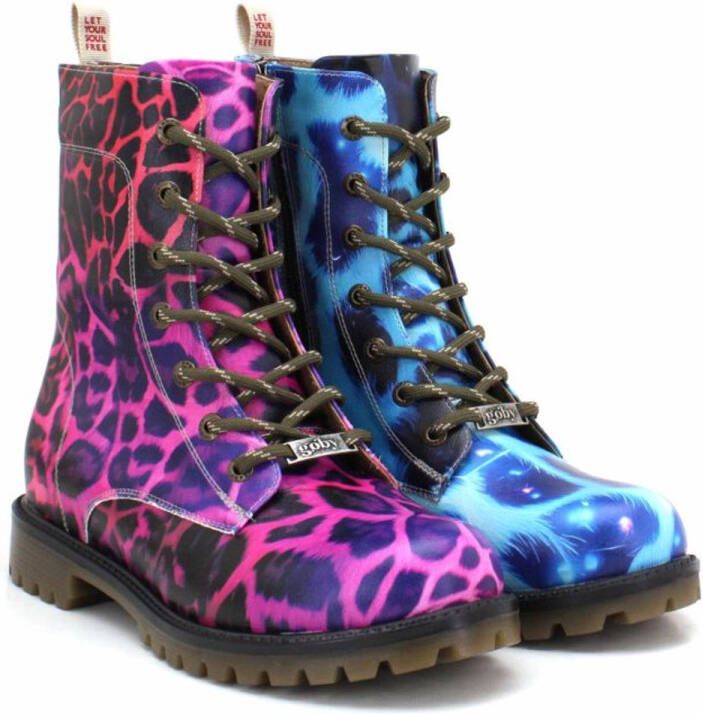 GOBY Wild Clash Laarzen Handmade Vegan Leer Dames