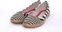GOBY Zebra Print Ballerinas Sneakers Hoge kwaliteit Handmade Meisjesprint - Thumbnail 2