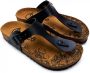 GOBY Black Slippers Sandalen -Hoge kwaliteit Handmade - Thumbnail 2