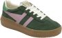 Gola Athena suède sneakers groen lila - Thumbnail 2