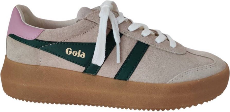 Gola Athena suède sneakers beige groen - Foto 2