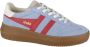 Gola Athena suède sneakers lichtblauw rood - Thumbnail 2
