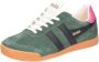 Gola Elan suède sneakers zwart wit roze - Thumbnail 2