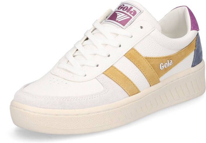 Gola dames sneaker Grandslam Trident wit geel
