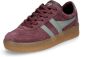 Gola damessneaker Grandslam Suede wijnrood lichtgroen - Thumbnail 1