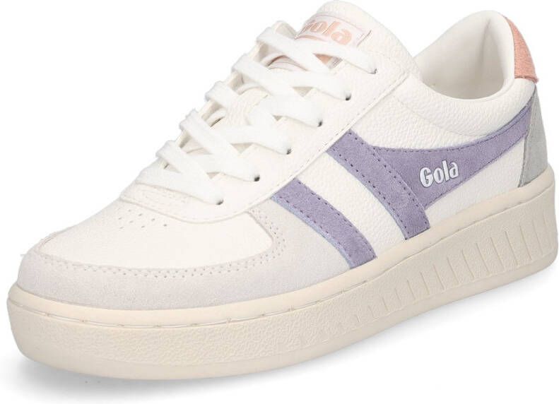 Gola damessneaker Grandslam Trident wit lavendel