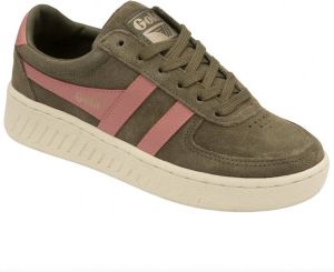 Gola Women's Grandslam Suede Sneakers beige olijfgroen