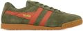 Gola Harrier suède sneakers kaki oranje - Groen
