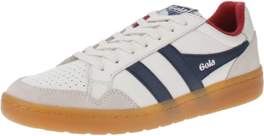 Gola Eagle '86 Herensneaker Wit-Zwart-Diep-Rood-Gum