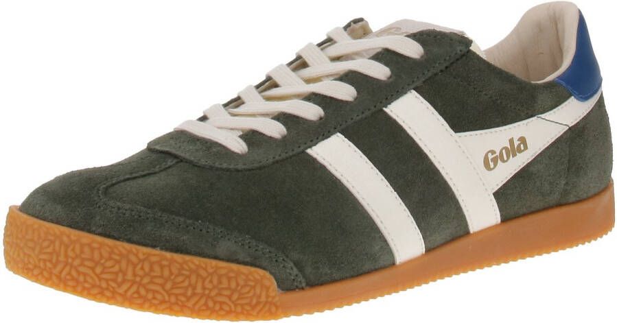 Gola Elan Herensneaker Donker-Khaki-Off-Wit-Saffier
