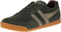 Gola Harrier Suede Heren sneakers Dark-Khaki-Rhino-Otter - Donkergroen