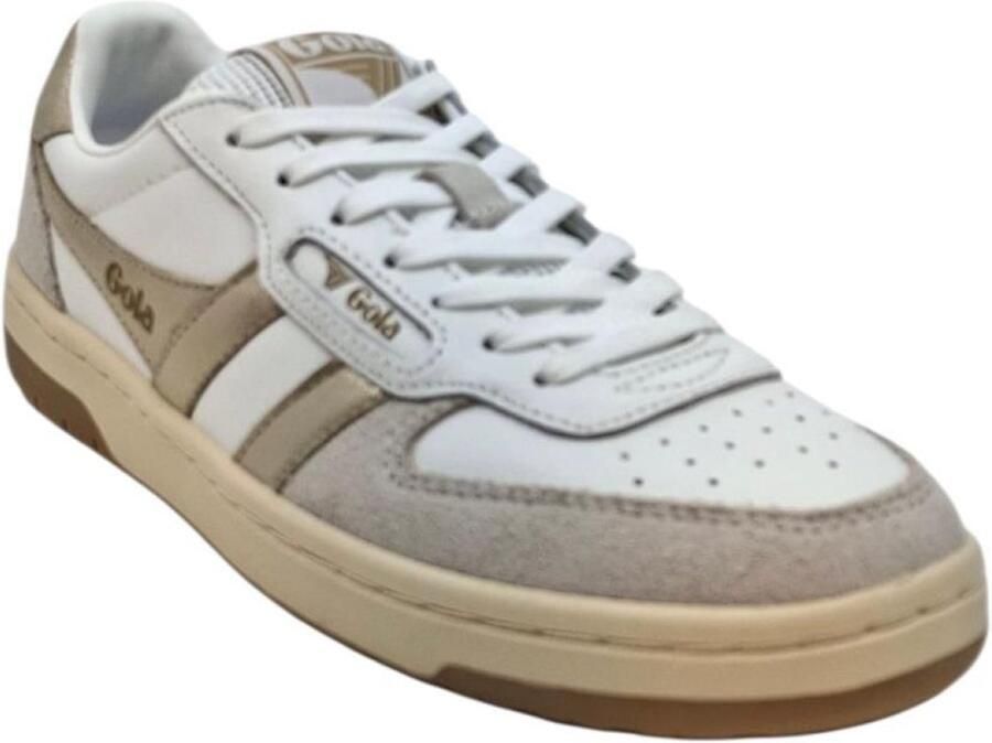 Gola CLB336 Hawk Trainer White Gold Sportieve Retro Sneaker