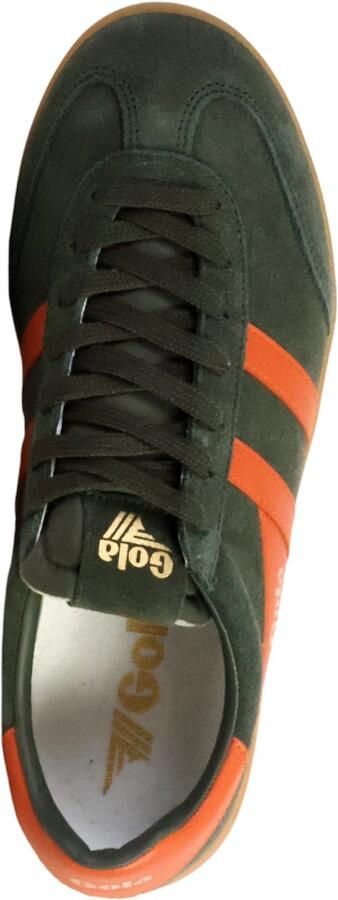 Gola Cyclone Leather Sneakers bruin olijfgroen - Foto 3