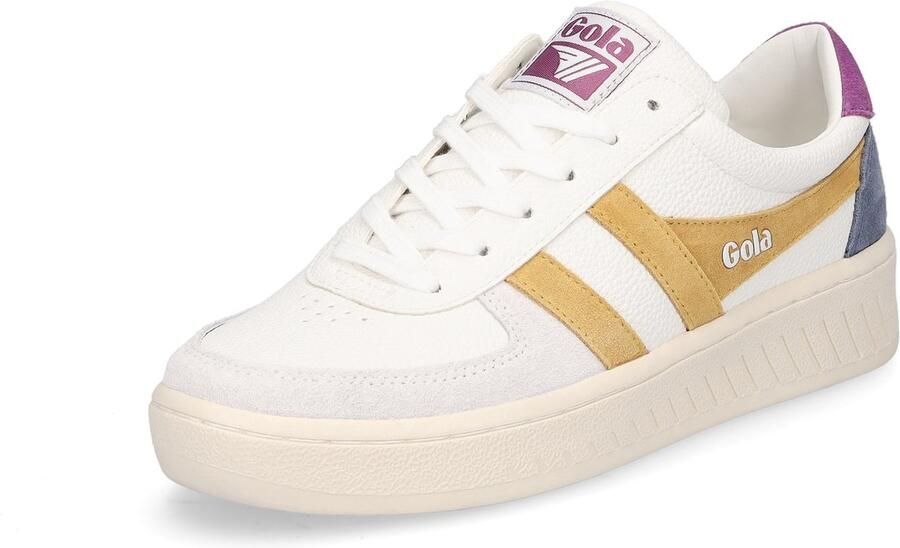 Gola dames sneaker Grandslam Trident wit geel