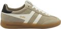 Gola Dames sneakers met veters van suède Cyclone - Beige/Wit/Zwart