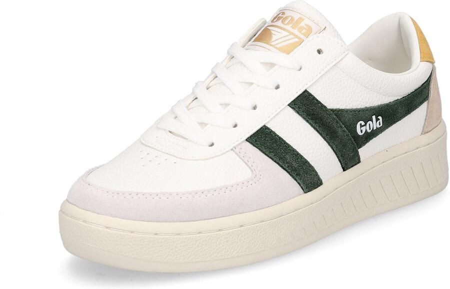 Gola damessneaker Grandslam Trident wit groen