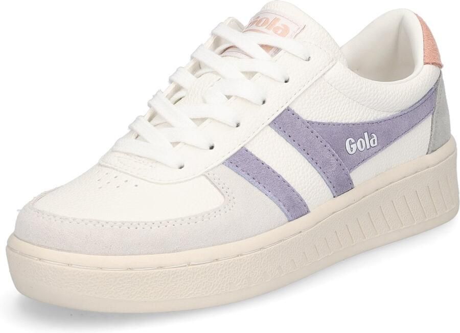 Gola damessneaker Grandslam Trident wit lavendel