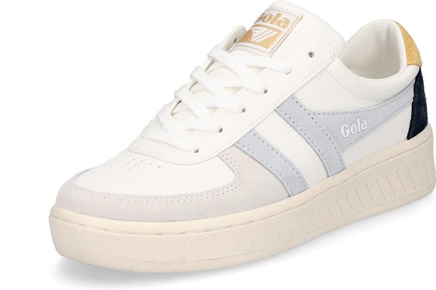 Gola damessneaker Grandslam Trident wit lichtblauw