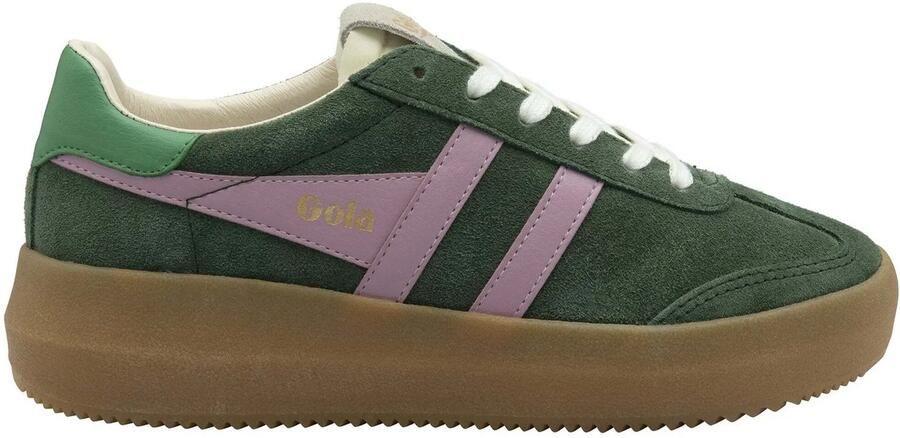Gola Athena suède sneakers groen lila