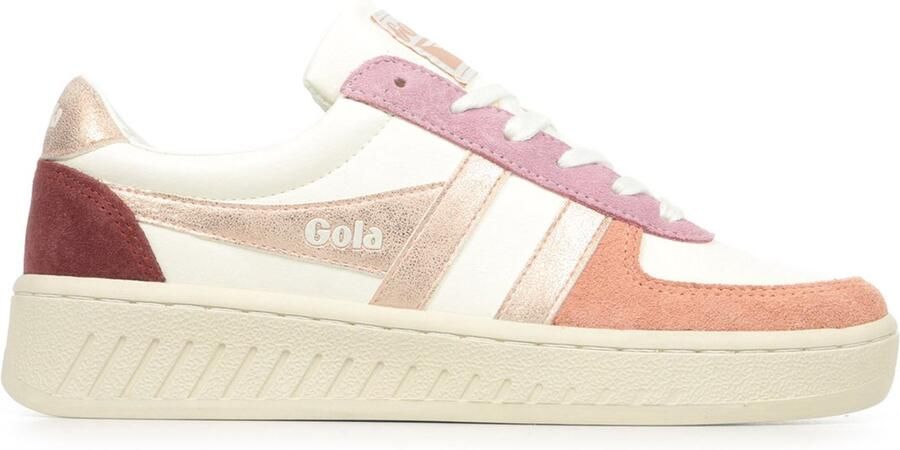 Gola Grandslam Quadrant leren sneakers wit roze - Foto 2