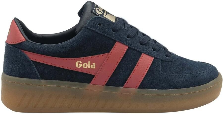 Gola Women's Grandslam Suede Sneakers blauw bruin