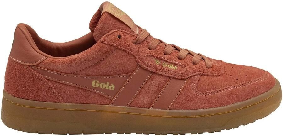 Gola Women's Hawk Suede '86 Sneakers rood bruin