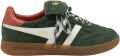 Gola Stadia '86 suède sneakers donkergroen - Wit