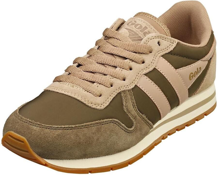 Gola Women's Daytona Chute Sneakers beige olijfgroen - Foto 2