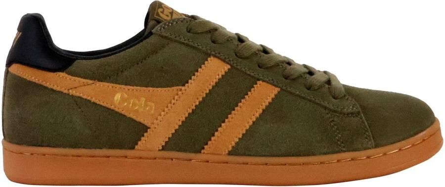 Gola Equipe II Suede Sneakers olijfgroen bruin