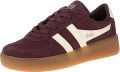 Gola Grandslam Suede Damessneaker Windsor-Wine-Green-Mist-Gum - Bruin