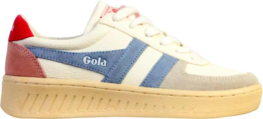 Gola Grandslam Trident leren sneakers wit lichtblauw - Foto 4