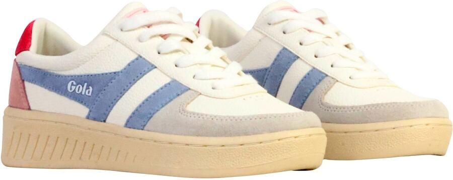 Gola Grandslam Trident leren sneakers wit lichtblauw - Foto 6