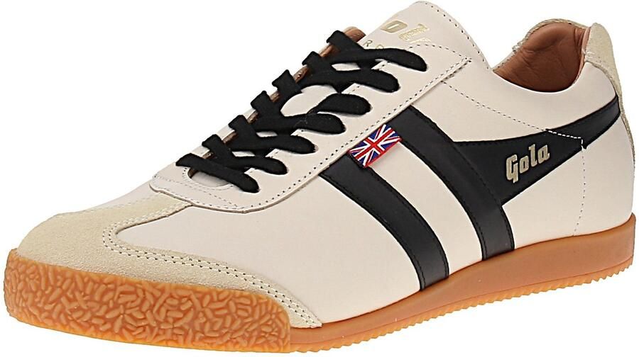 Gola Harrier Elite 2 Trainer Heren Sneaker Off-White-Zwart