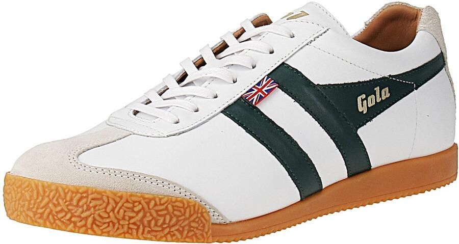 Gola Harrier Elite 2 Trainer Heren Sneaker Wit-Donker-Groen