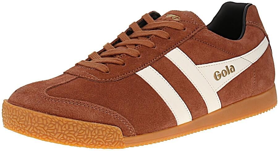 Gola Harrier Suede Heren sneakers Umber-Off.White-Black