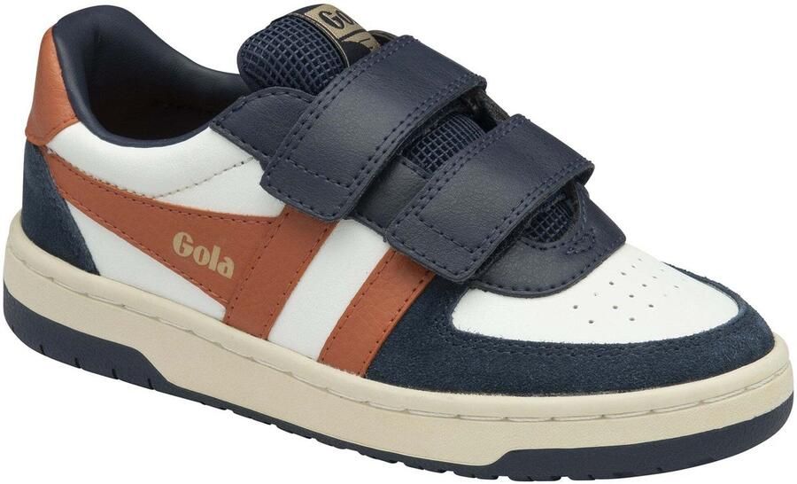 Gola Hawk strap leren sneakers donkerblauw rood
