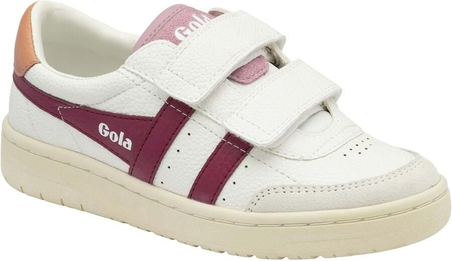 Gola Falcon Strap leren sneakers wit roze - Foto 1
