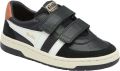 Gola Hawk Strap leren sneakers zwart wit oranje - Zwart